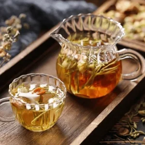 Lung tea Boat-fruited sterculia Chrysanthemum tea Honeysuckle Momordica grosvenori Relieve a cough grosvenori wet one's whistle Tea with chronic pharyngitis reduce phlegm clearing away the lung-heat Health tea